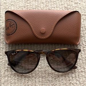 Ray Ban Erika tortoise shell polarized sunglasses